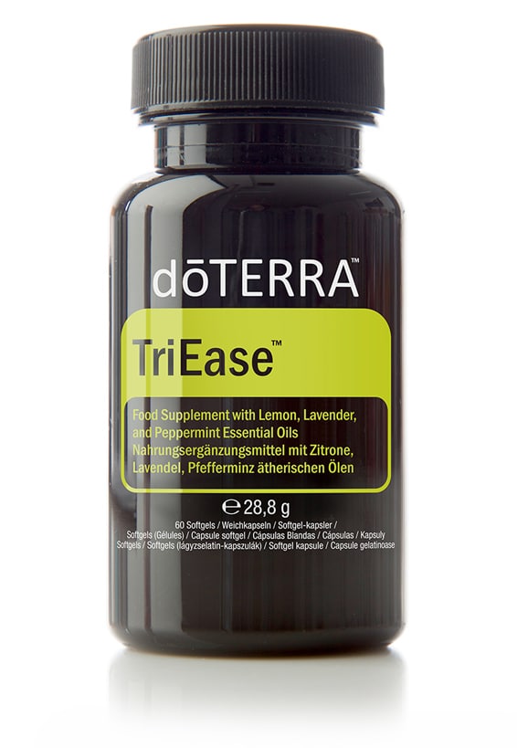 TriEase® Softgels – Voedingssupplement met essentiële oliën uit citroen, lavendel en pepermunt